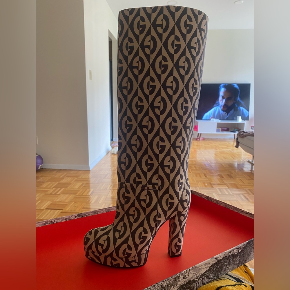 Gucci Britney boot. G Rhombus platform boots